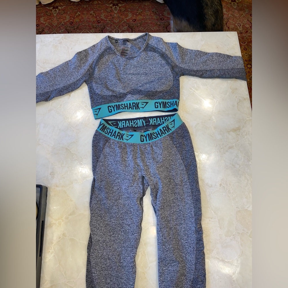 Gymshark Heather Gray Fitness Matching Set